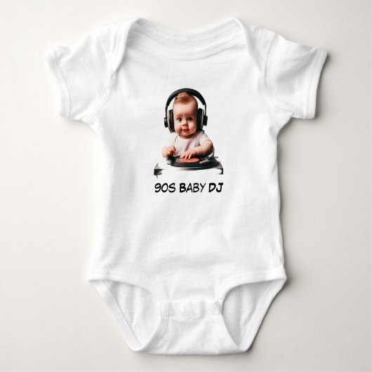 90s Baby DJ Body Suit Romper (Voorkant)