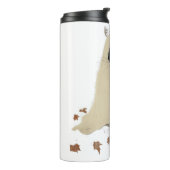  90s Black Cat Pumpkin Halloween Spooky Thermosbeker (Gedraaid links)