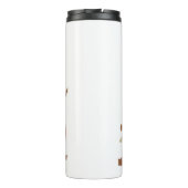  90s Black Cat Pumpkin Halloween Spooky Thermosbeker (Achterkant)