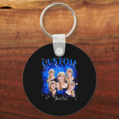 90s Bootleg Rap Tee Photo Sleutelhanger (Voorkant)