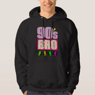 90s Bro Vinyl 90s Muziek jaren 90 Themafeest Ninet Hoodie