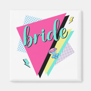 90s Bruid Bruidsmeisje Retro 90s Meidenavakantie Magneet