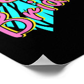 90s Bruid Bruidsmeisje Retro Matching Bachelorette Poster (Hoek)