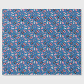 90s Comic Pattern Cadeaupapier (Vlak)