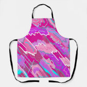 90s de Kunst van de Pop van Nostalgie in Magenta Schort (Voorkant)