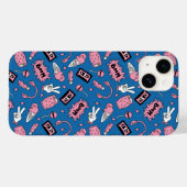 90s Doodle Patroon Case-Mate iPhone Case (Achterkant (horizontaal))