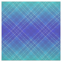 90s Fel plaidpatroon Aqua Blauwe Ombre Uniseks Stof