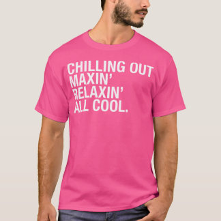 90s Fresh Chillin Maxin en ontspannende Rap-Design T-shirt