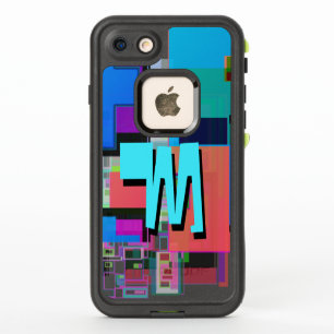 90s Geïnspireerd Kleurrijk Geometrisch Monogram