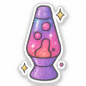 90s glitter gel pen style lava lamp sticker (Recto)