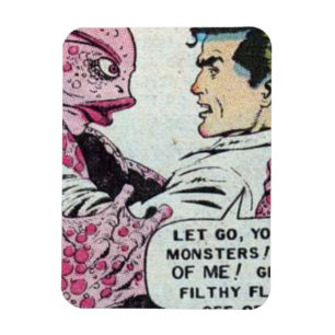 90s Golden age Horror strips enge retro-komiek Magneet