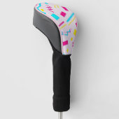 90's Hand getrokken Doodle Golfheadcover (Schuin)