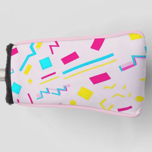 90's Hand getrokken Doodle Golfheadcover (Voorkant)