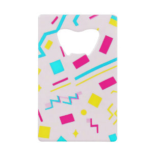 90's Hand getrokken Doodle Kredietkaart Flessenopener