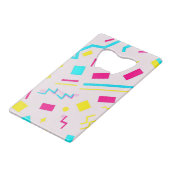 90's Hand getrokken Doodle Kredietkaart Flessenopener (Achterkant Gekanteld)