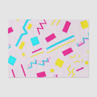 90's Hand getrokken Doodle Tissuepapier