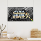 90's Hip Hop Champagne | Voorval Poster (Keuken)