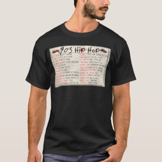90s Hip Hop Rap Mix Tape Cassette T-shirt