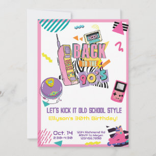 90s Hip Hop Verjaardagsfeestje Retro Throwback Kaart