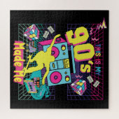 90's Hip Hop Vibes Retro maakte me Legpuzzel (Horizontaal)