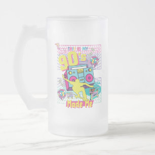 90's Hip Hop Vibes Retro maakte me Matglas Bierpul