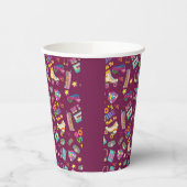 90's Hip Hop Vibes Retro maakte me patroon Papieren Bekers (Links)