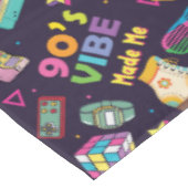 90's Hip Hop Vibes Retro maakte me patroon Tafelkleed (Gekanteld)