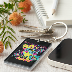 90's Hip Hop Vibes Retro maakte me Sleutelhanger