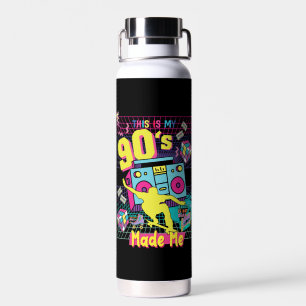90's Hip Hop Vibes Retro maakte me Waterfles