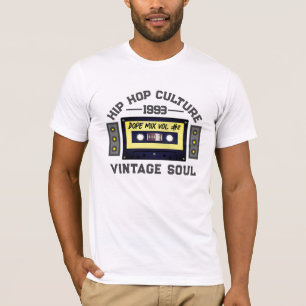 90'S HIPHOP CULTUUR CASSETTE GRAFISCH T-SHIRT