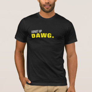 90'S HIPHOP WHAT UP DOG, MANNEN T-SHIRT