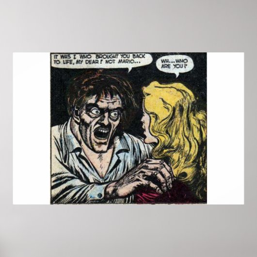 90s Horror  strips voor stripverhalen Poster (Voorkant)