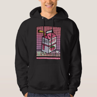 90s Japanse Otaku stijlvolle esthetische melkdrank Hoodie