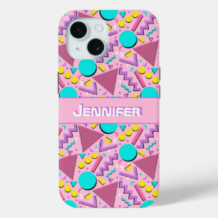 90s Kind Roze Retro Geometrisch Gepersonaliseerd