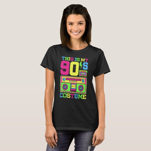 90s kostuum 1990s Thema Party Nineties Stijlen Fas T-shirt (Voorkant volledig)