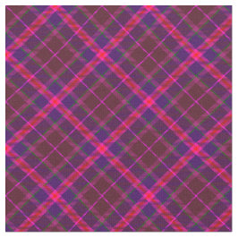 90s Levendig Rutpatroon Abstract Grunge Roze Stof