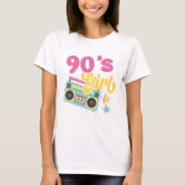 90's Meisje Boombox Hippie Retro Groovy T-shirt (Voorkant)