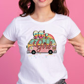 90's Meisje Hippie Camper Retro Groovy T-shirt