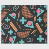 90s Memphis Pattern Cadeaupapier (Vlak)