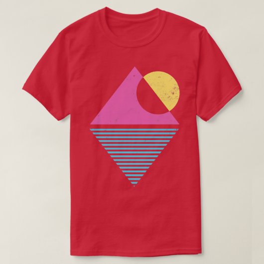 90s Mountain Sunset T-shirt (Design voorkant)
