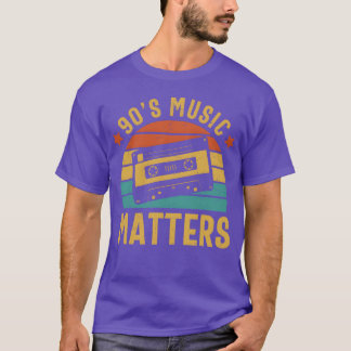 90s Music Matters Sunset Old School Nostalgia Gift T-shirt