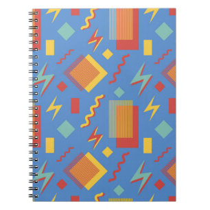 '90's naadloos patroon. Memphis achtergrond. Geome Notitieboek