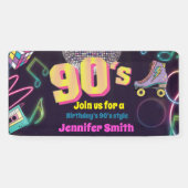 90's Neon Disco Vibes Retro Style Spandoek (Horizontaal)