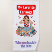 90s Nostalgia girl  Strandlaken (Voorkant)