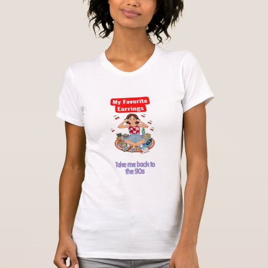 90s Nostalgia girl  T-shirt (Voorkant)