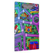 90s nostalgie, Track tapijt Car Road 90s nostalgis Klembord (Rechts)