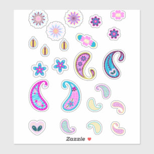 90s Paisley-pakket Sticker