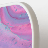 90s Pastel Marble voor- en achternaam & monogram Pickleball Paddle (Links Detail)