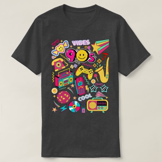90s Retro Dingen T-shirt (Design voorkant)