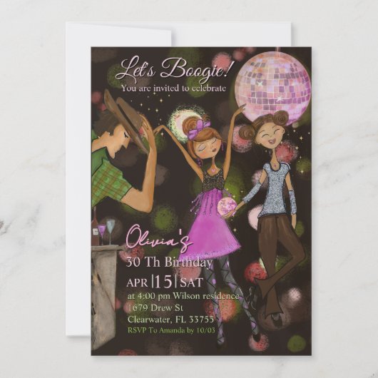 90s Retro Disco 30e verjaardag | Blijf Groovy Kaart (Voorkant)